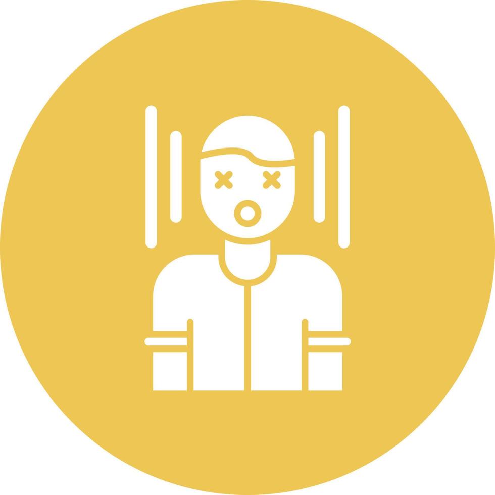 Health Conscious Glyph Circle Background Icon vector