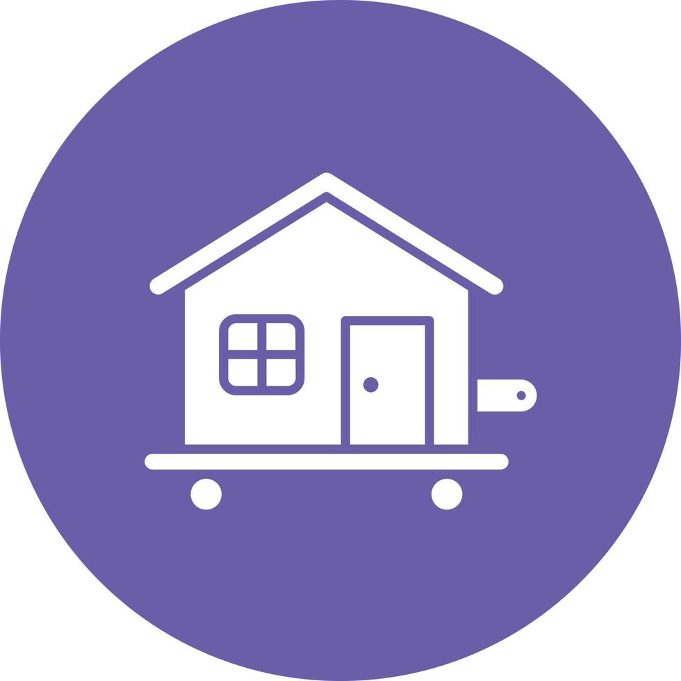 Tiny Living Glyph Circle Background Icon vector