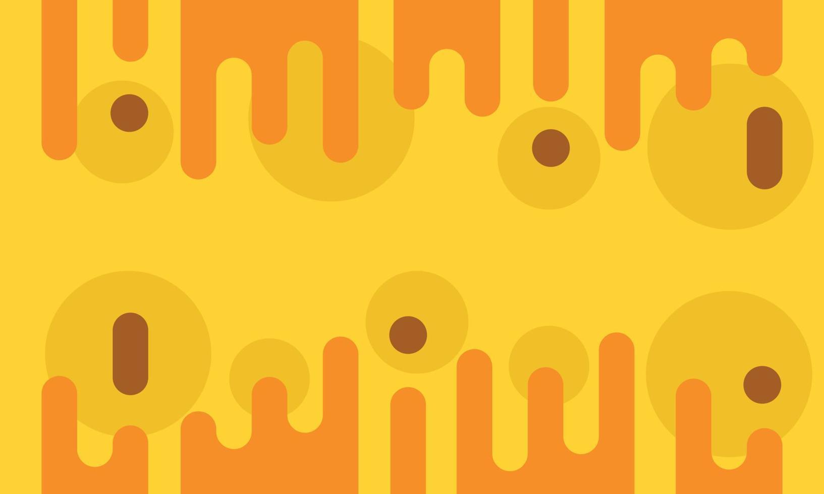 Orange Fluid Background. Abstract Memphis Banner vector