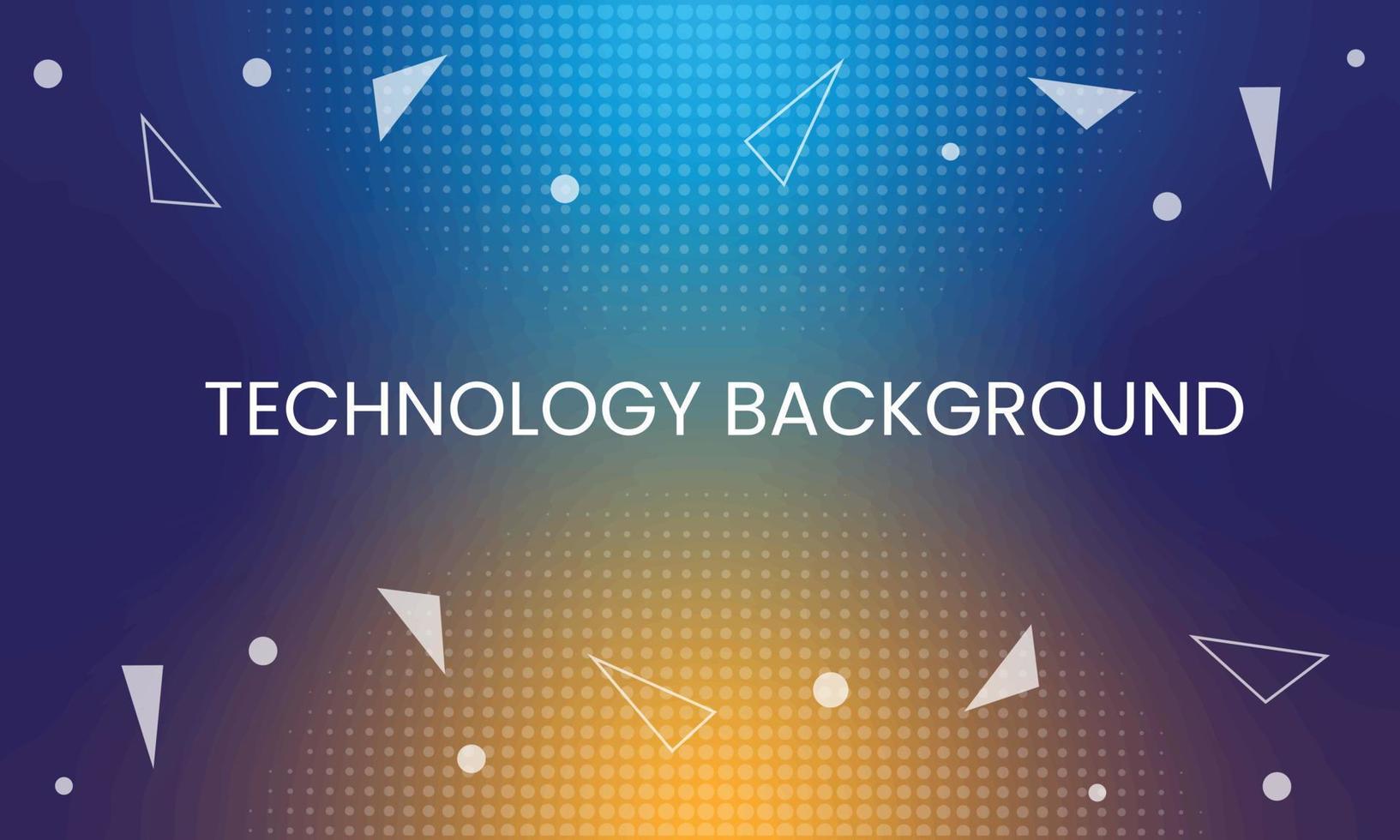 Technology Background with Gradient and Halftone Effect vector