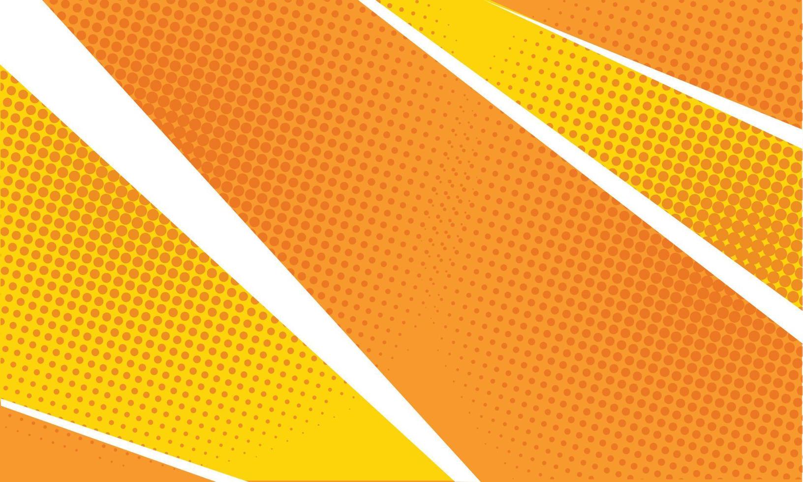 Orange Abstract with Halftone Elements Background vector