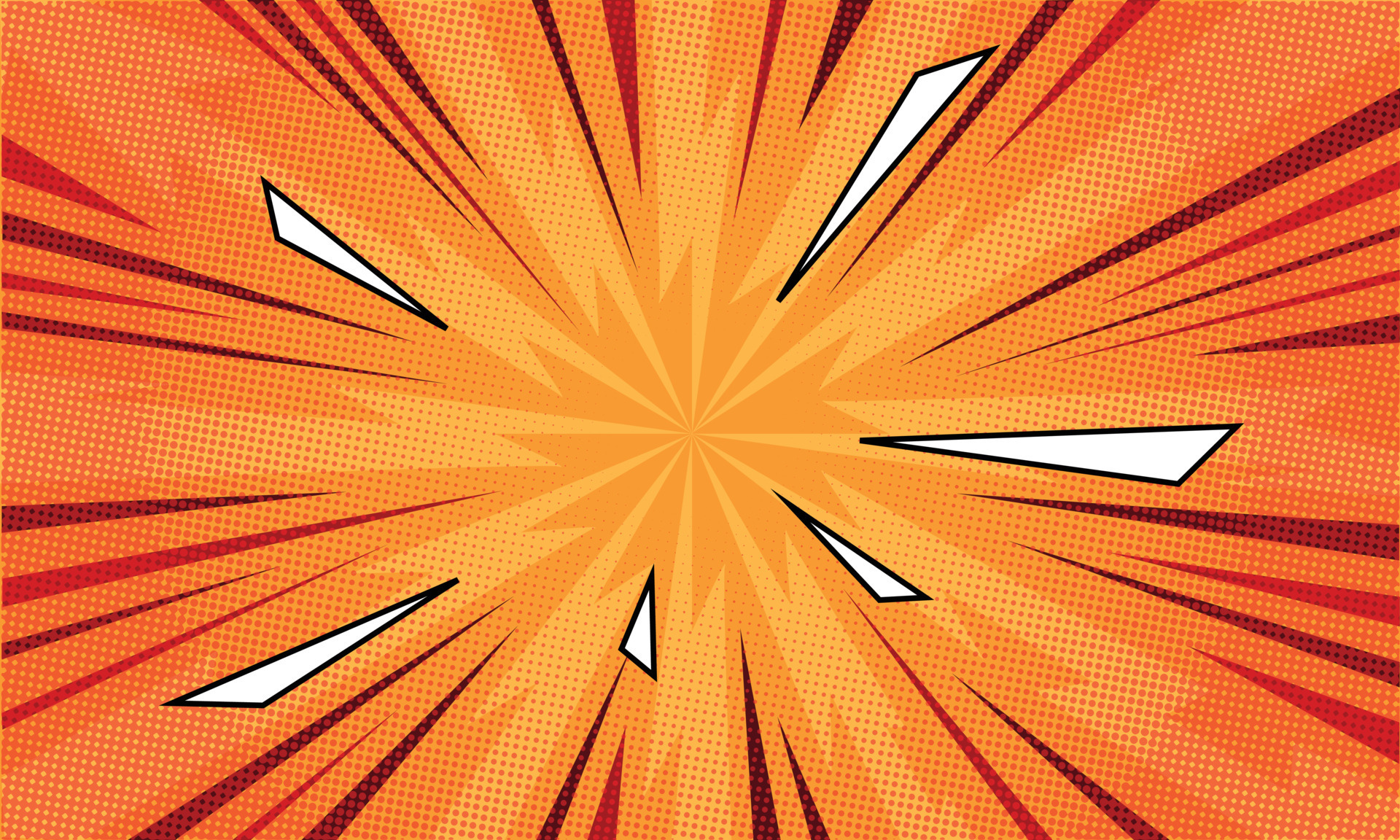 Flat Comic Explosive Background with Halftone Effect 17718682 Vector Flat Comic Explosive Background with Halftone Effect 17718682 Vector