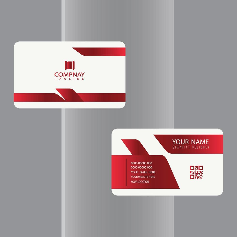 Corporate or Personal Visiting Card or Business Card Design Template vector