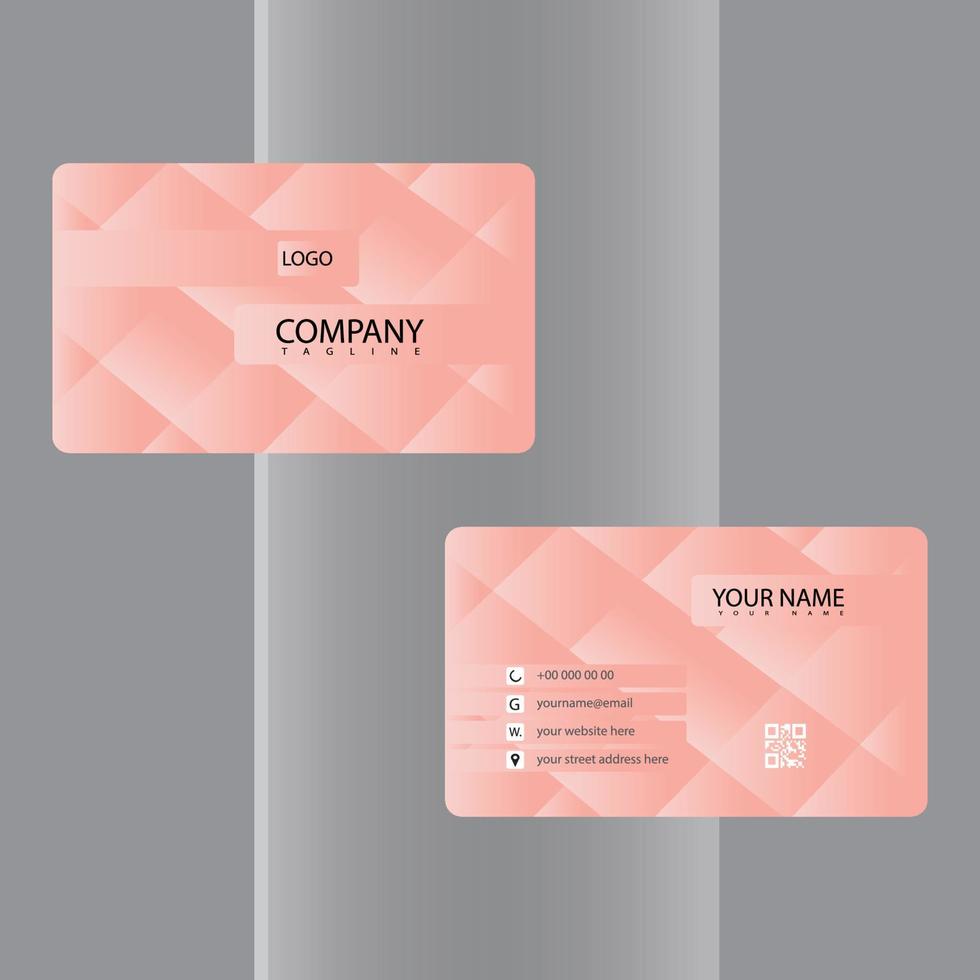 Modern Gradient Business Card Template Luxury Visiting Card Design For Corporate Use vector