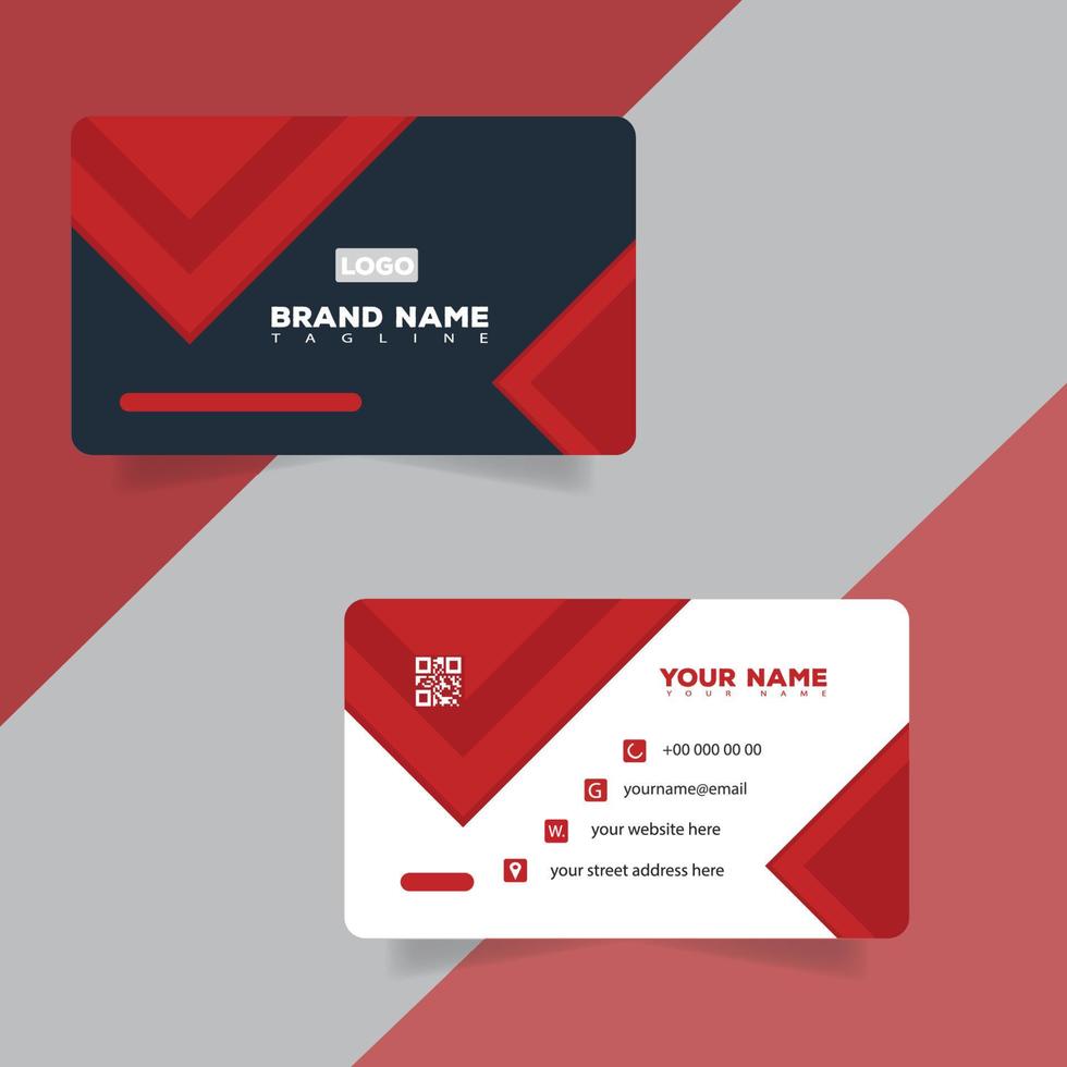 Corporate or Personal Visiting Card or Business Card Design Template vector