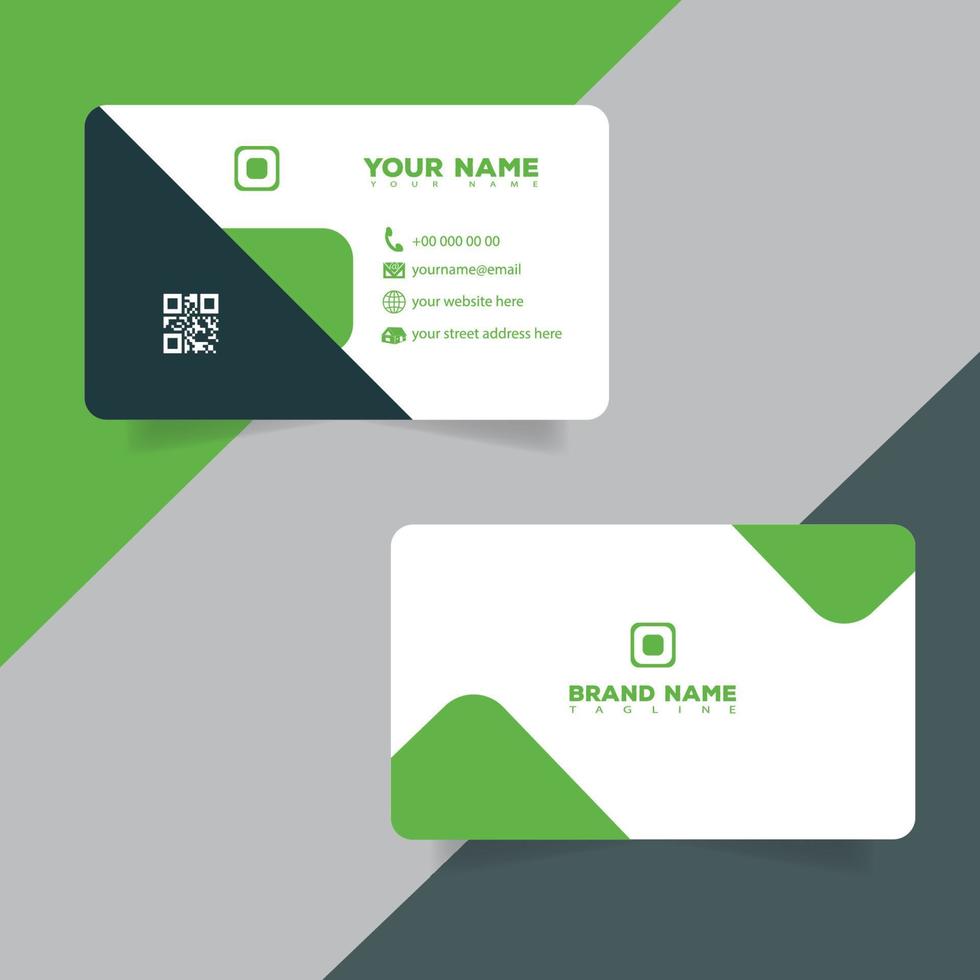 Corporate or Personal Visiting Card or Business Card Design Template vector