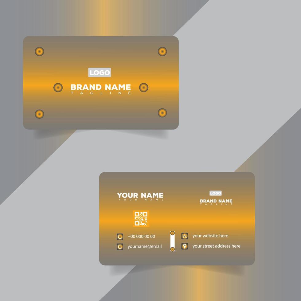 Corporate or Personal Visiting Card or Business Card Design Template vector