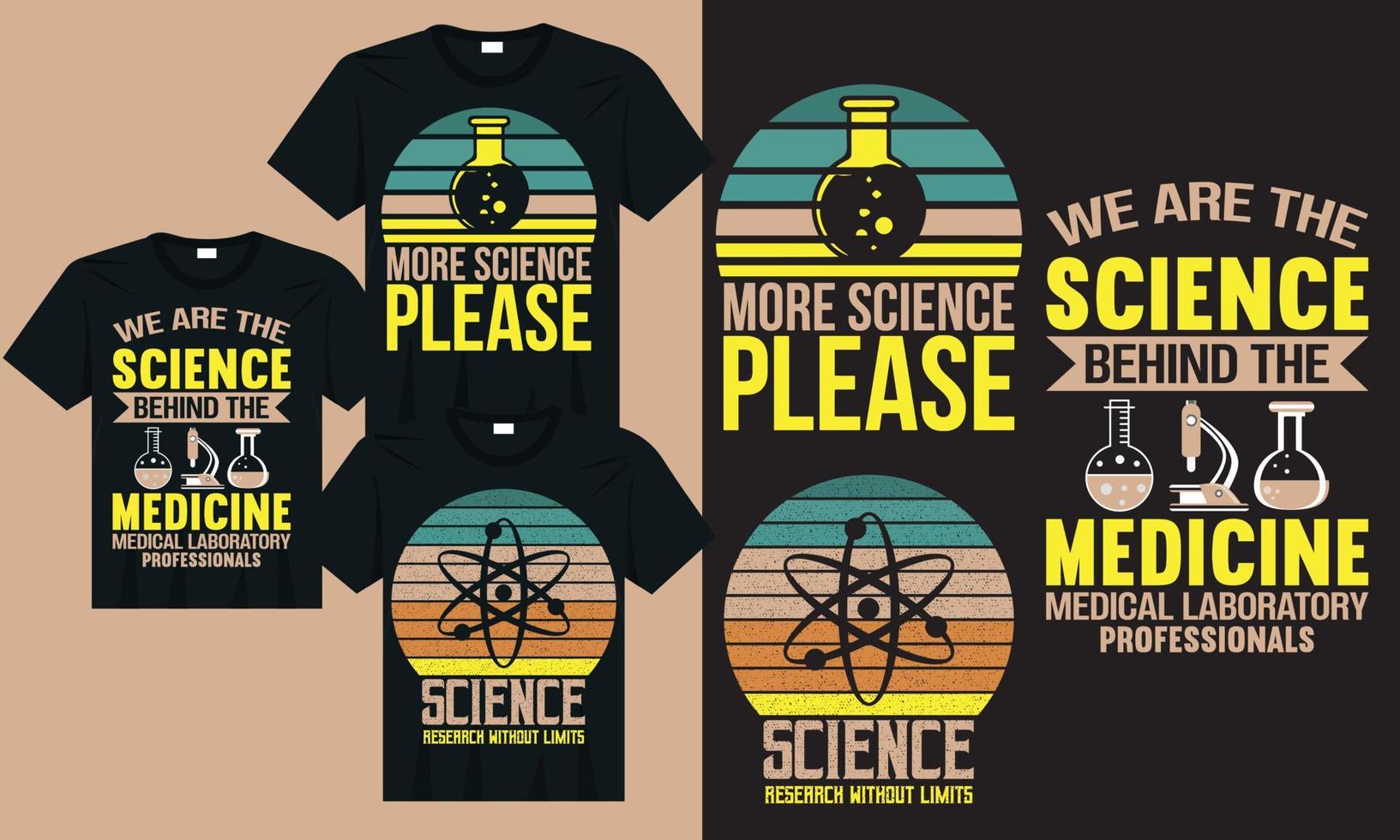 Science silhouette t-shirt design, Technician design, Science typography t-shirt design vector