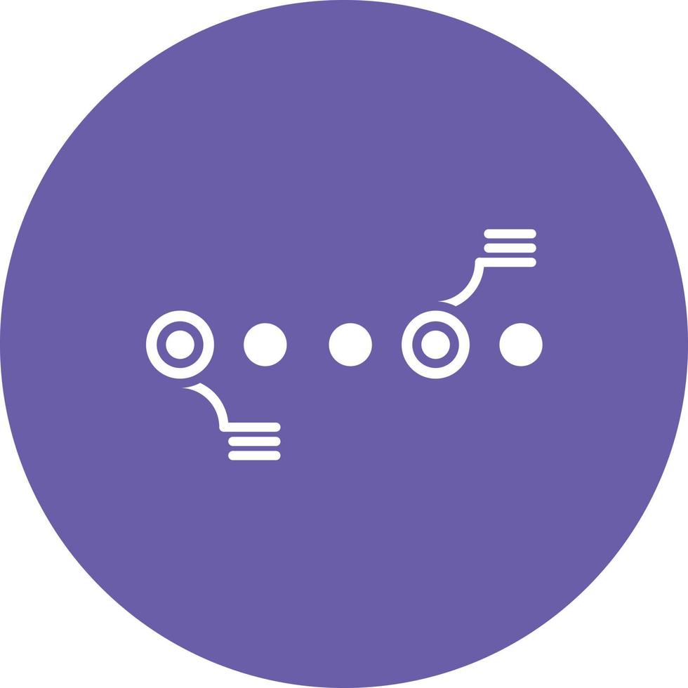 Circle Accent Timeline Glyph Circle Background Icon vector