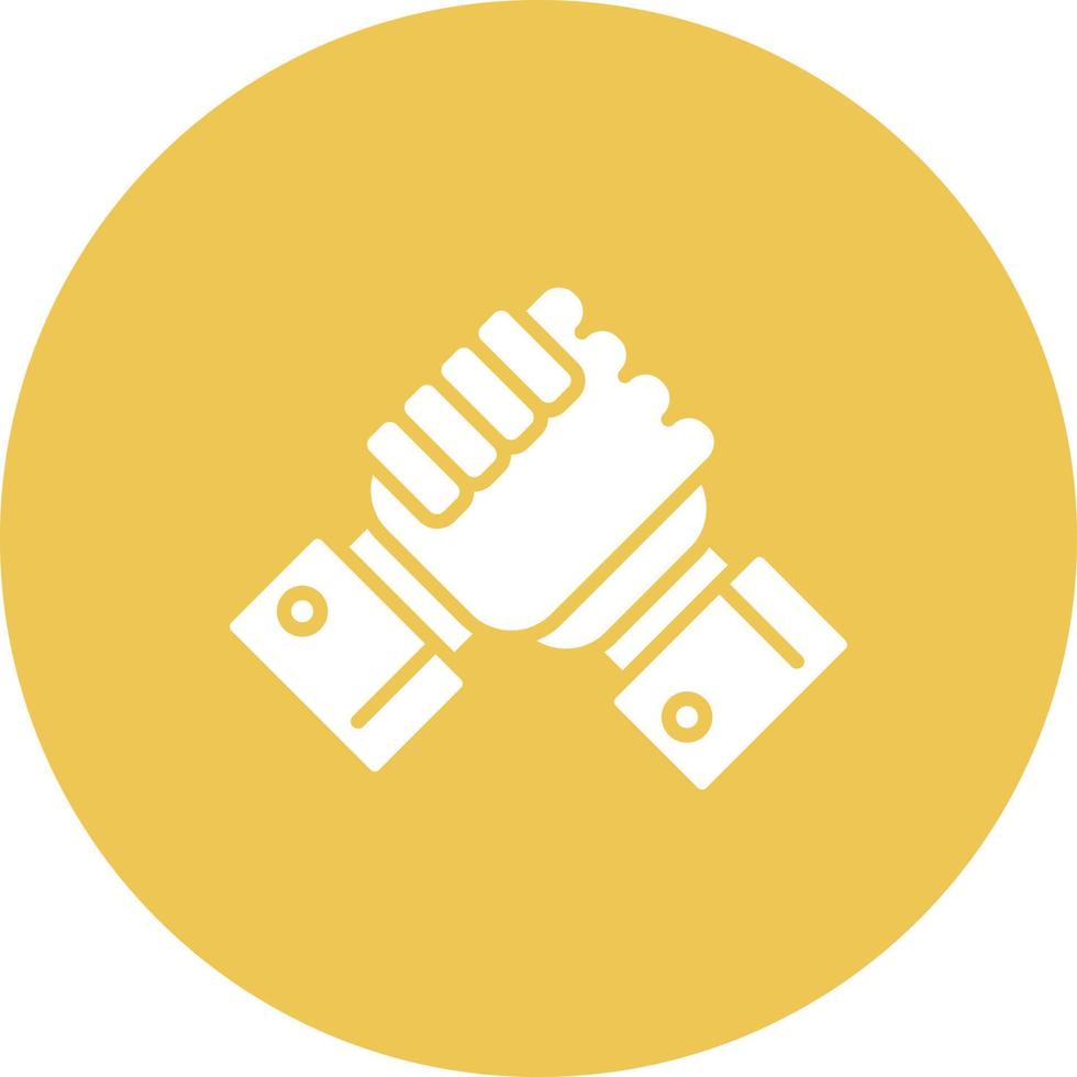 Customer Collaboration Glyph Circle Background Icon vector