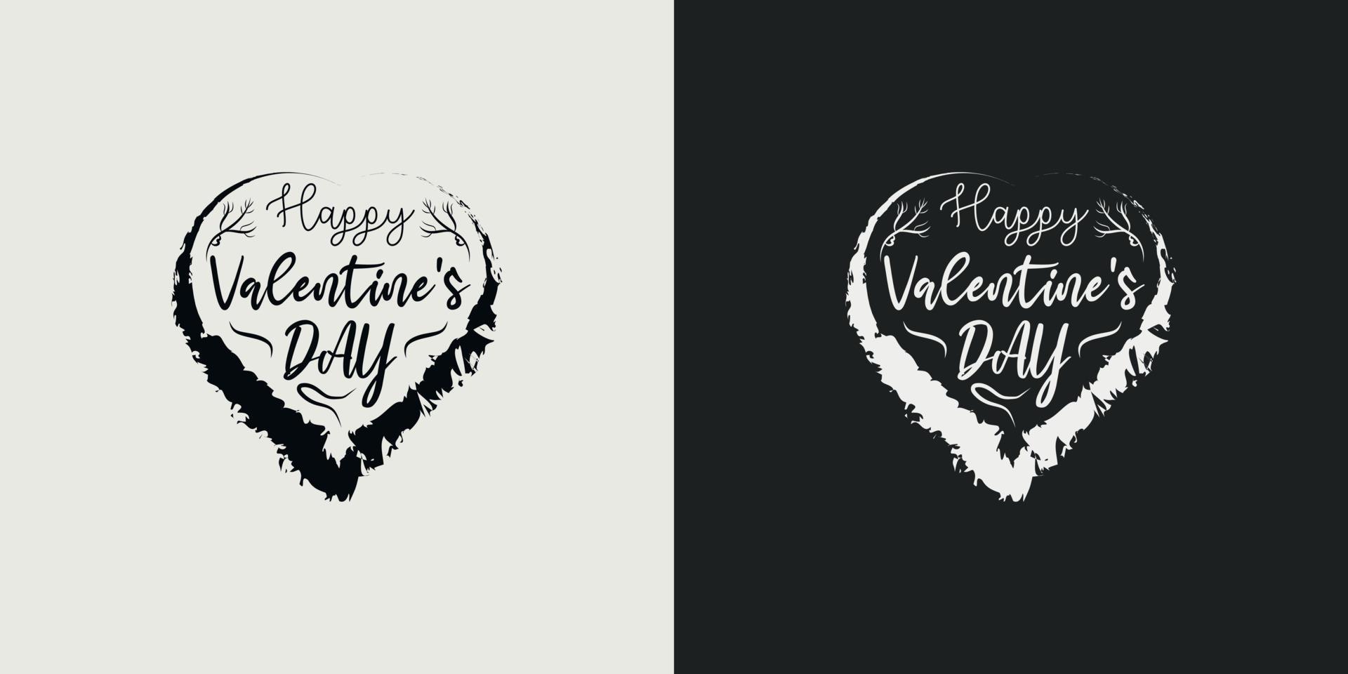 Happy valentine's day t-shirt typography lettering design. romantic lettering design.valentines day t- shirt design. Illustration for prints on T-Shirts, bags and Posters , for Cutting Machine. vector