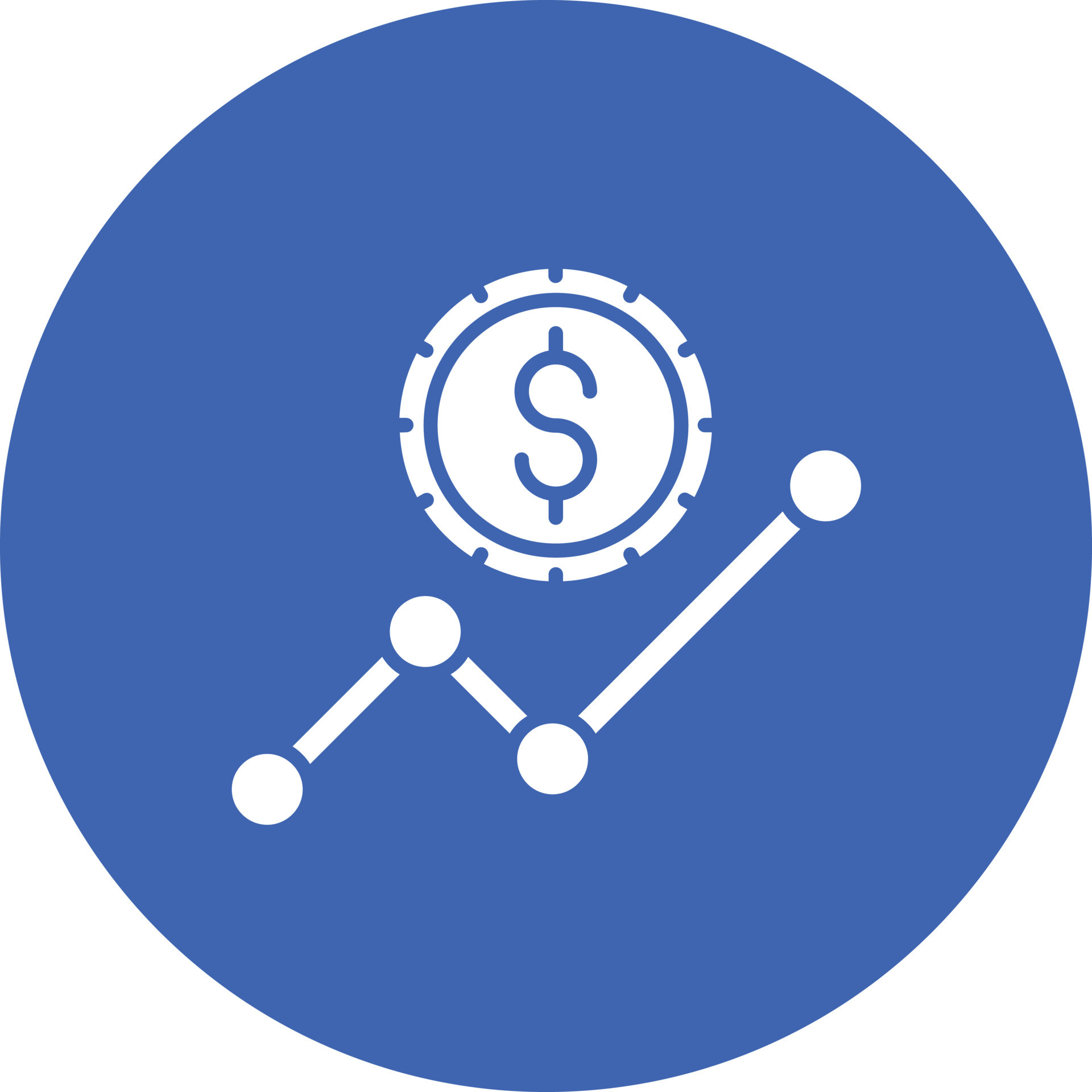 Revenue Glyph Circle Background Icon 17719577 Vector Art at Vecteezy