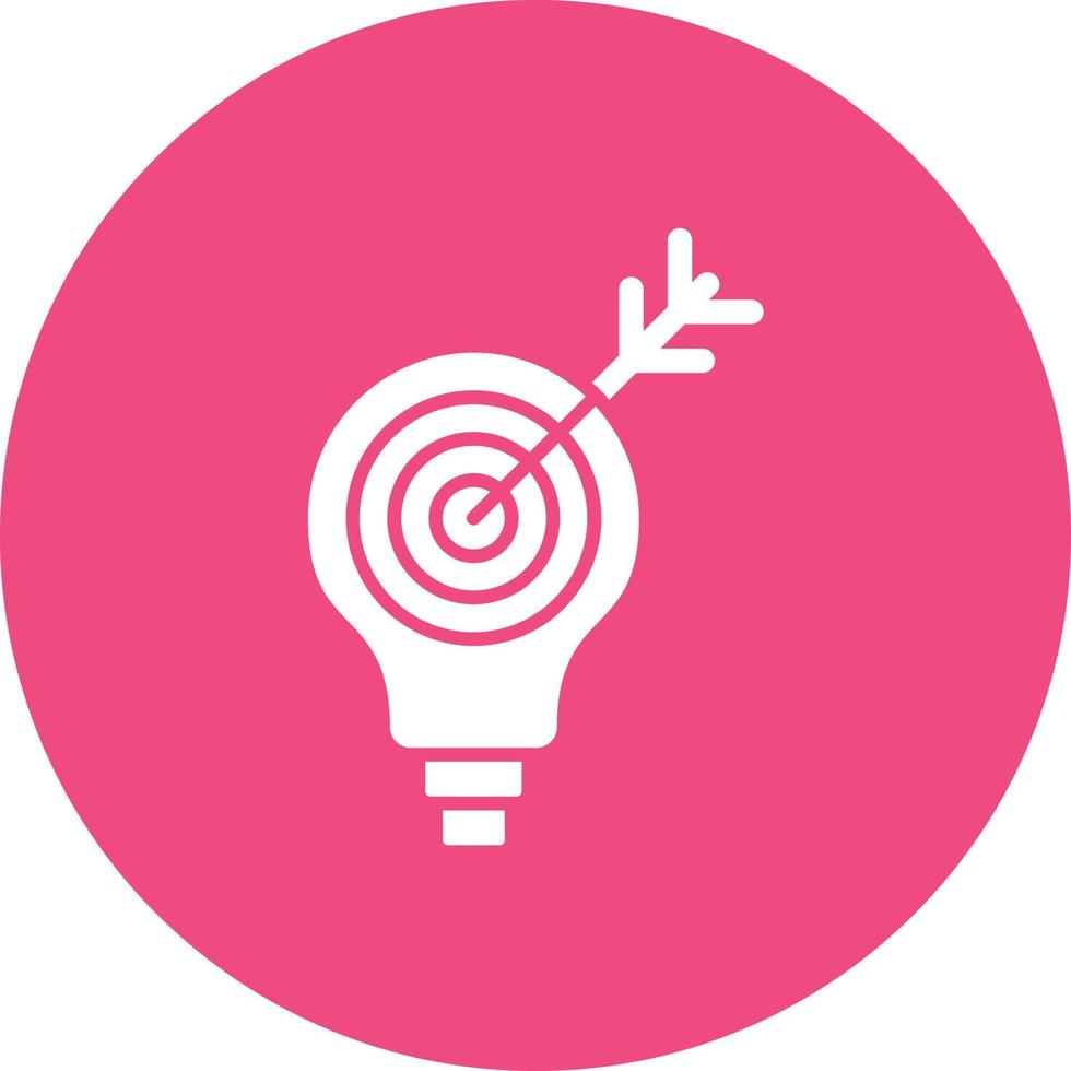 Solution Defining Glyph Circle Background Icon vector