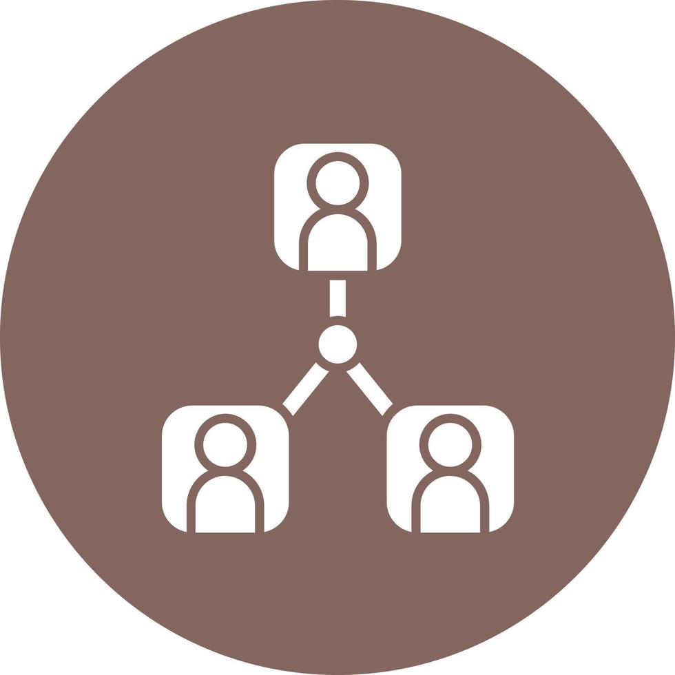 Third Party Glyph Circle Background Icon vector