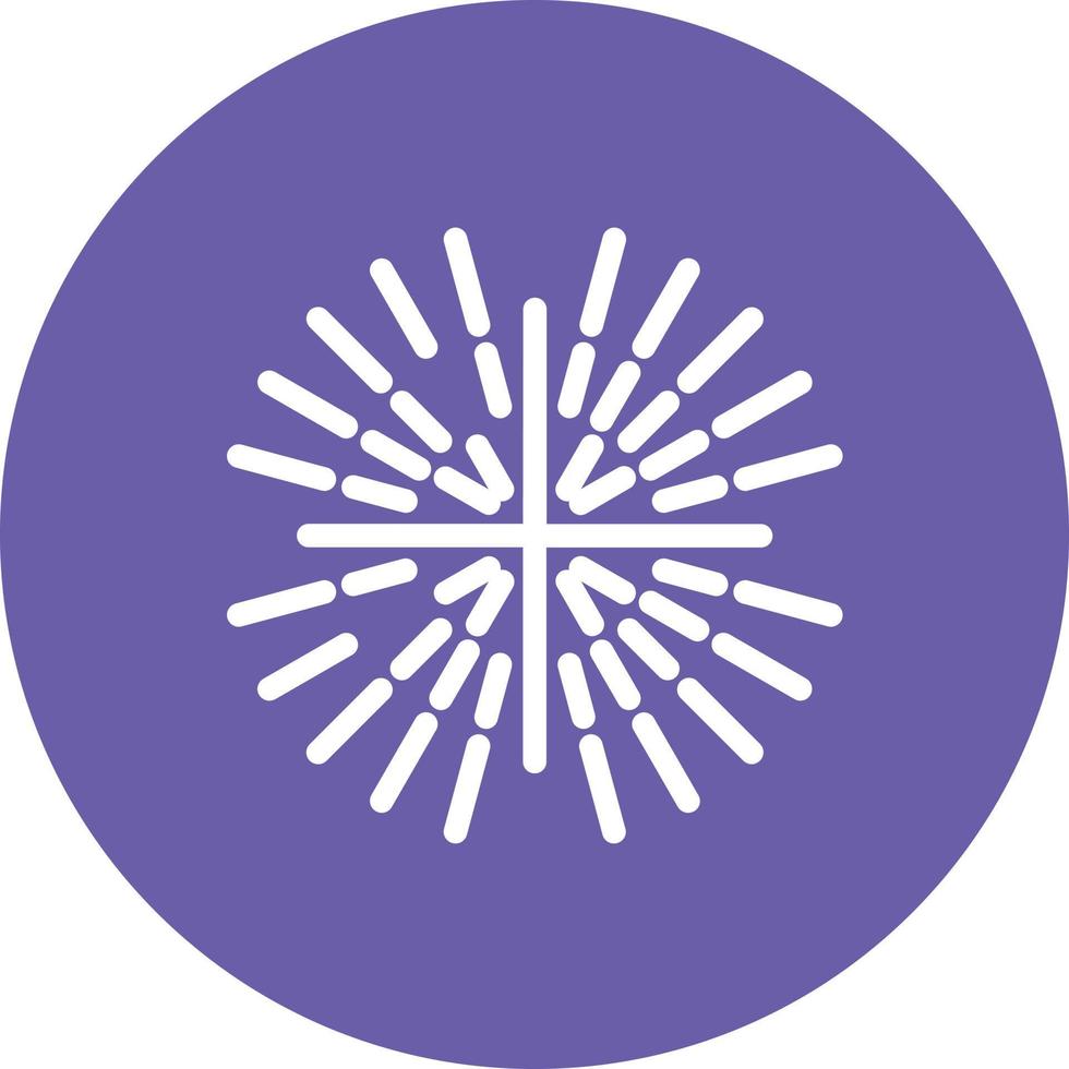 Sunburst Glyph Circle Background Icon vector