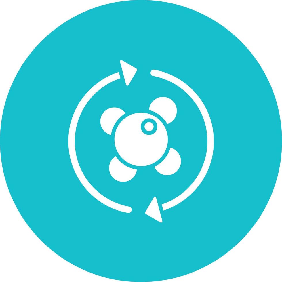 Metabolism Glyph Circle Background Icon vector