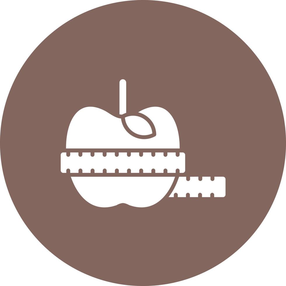 Vegan Diet Glyph Circle Background Icon vector