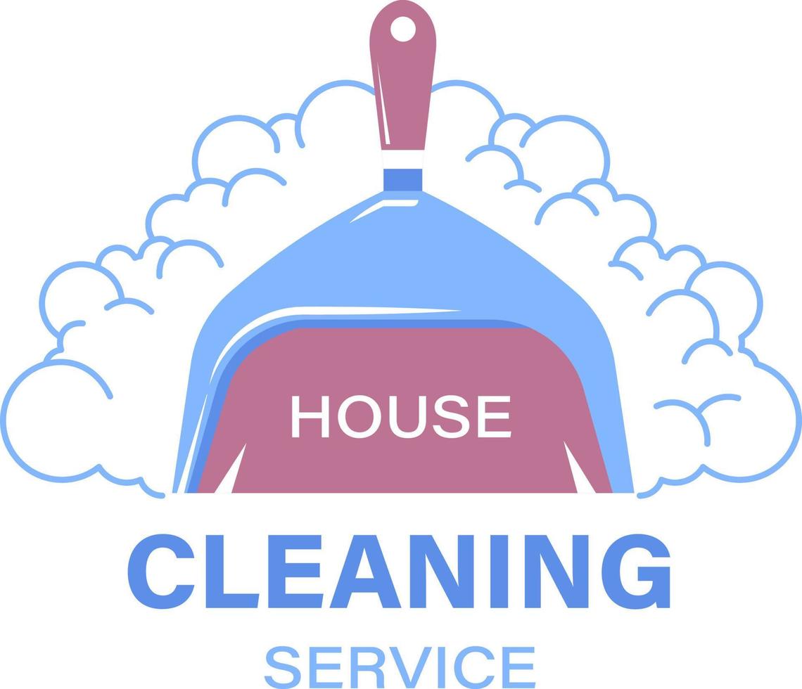 House cleaning service, cleanliness and tidiness vector