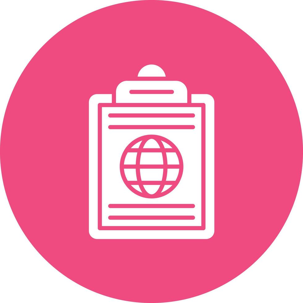Ecosystem Planning Glyph Circle Background Icon vector