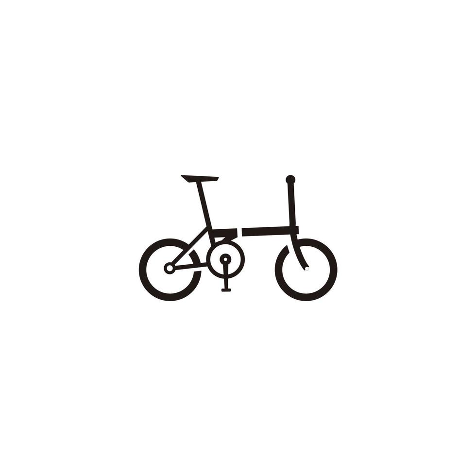 Folding bike graphic vector illustration logo design inspiration