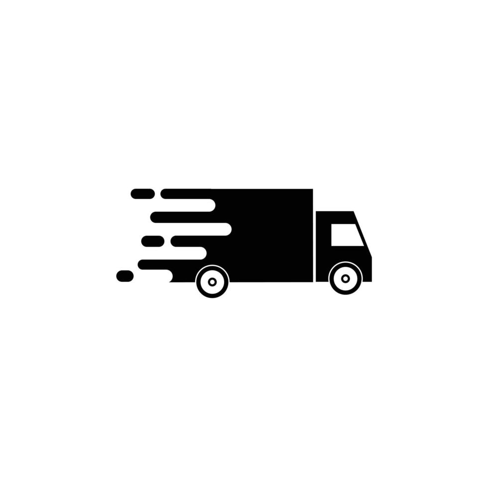 ast shipping delivery truck flat vector icon