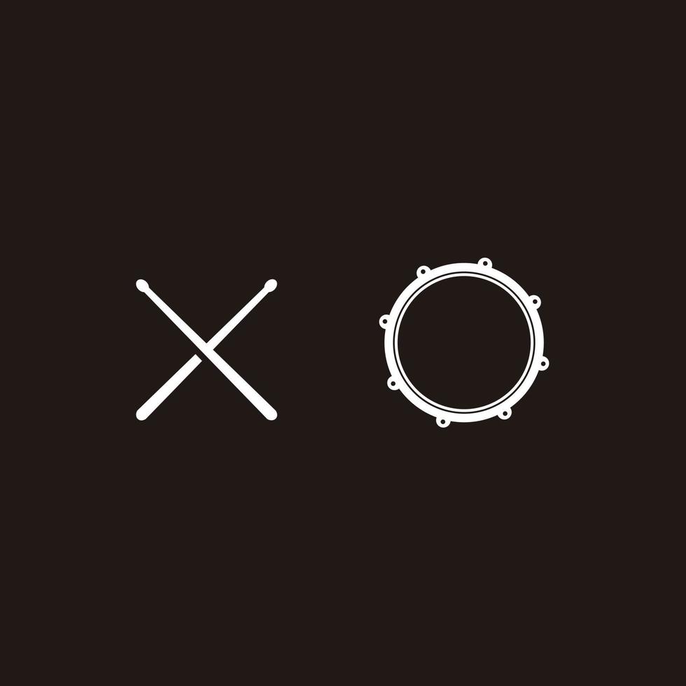 stick snare logo design symbol, icon,graphic,vector. vector