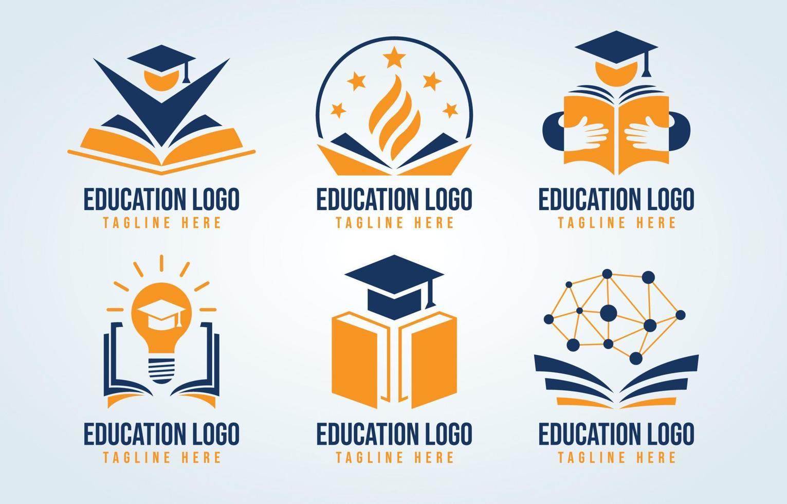 Logo Based on Act of Learning and Teaching vector