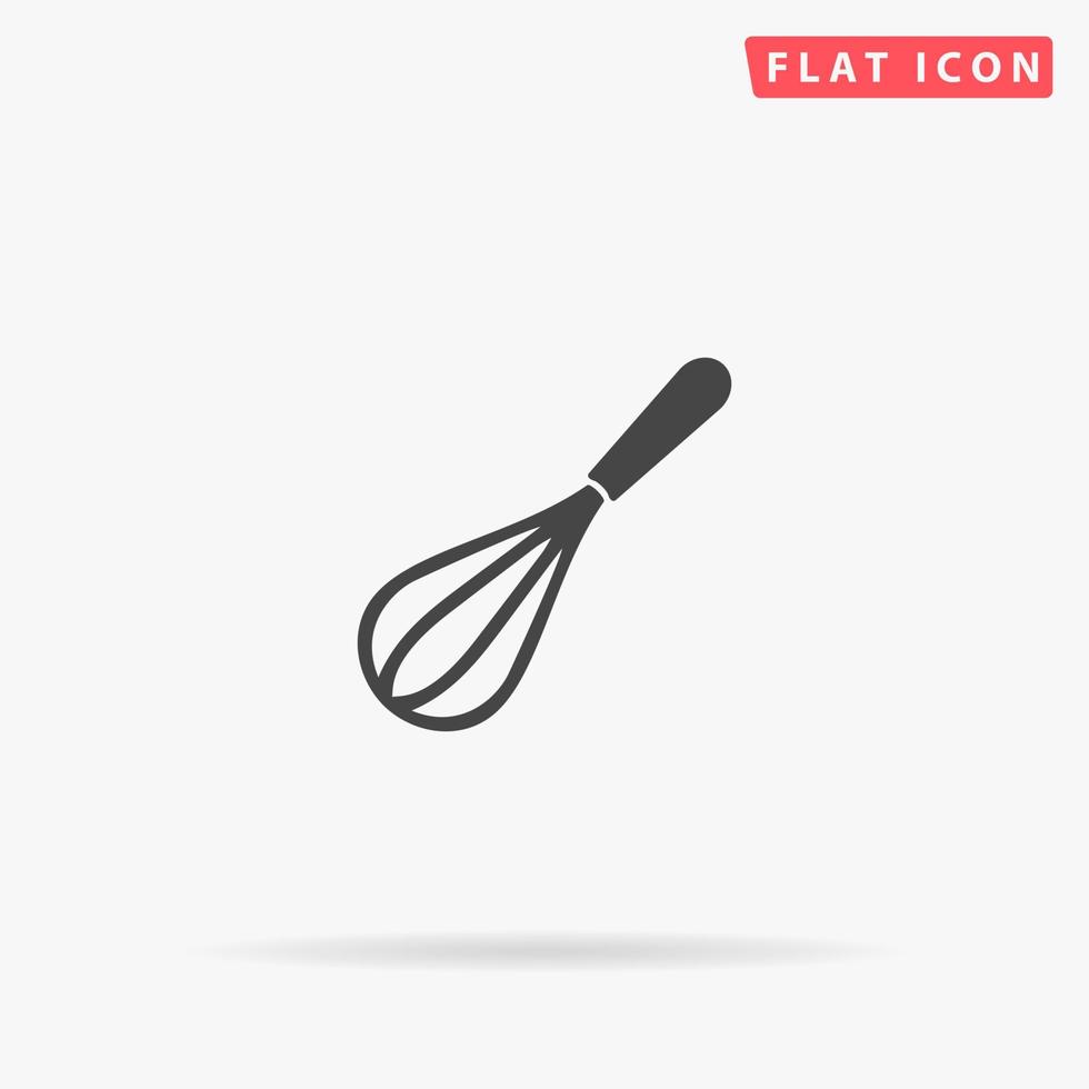 Kitchen Whisk flat vector icon. Hand drawn style design illustrations.