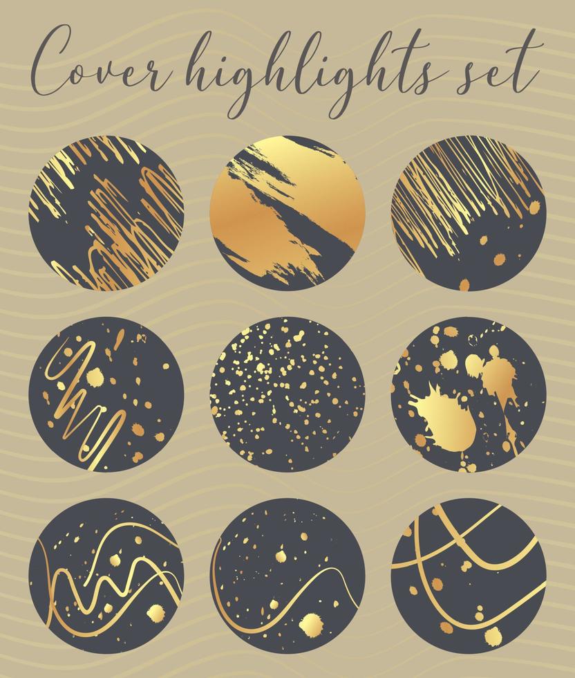 Instagram Highlights Stories Covers background texture vector