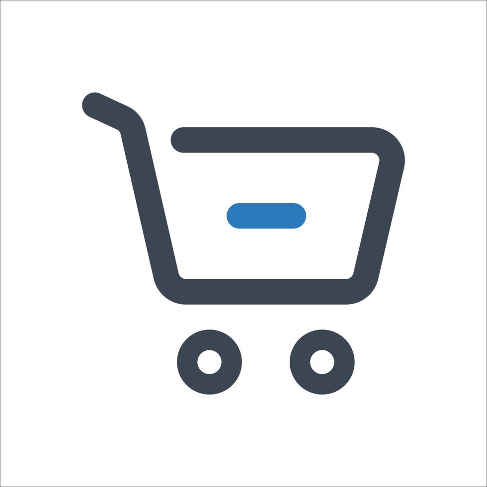 Remove Cart icon - vector illustration . Delete, Cart, Shopping, Remove, Ecommerce, Basket, Shop, store, e-commerce, line, outline, icons .