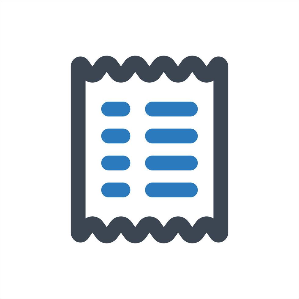 Shopping List icon - vector illustration . Invoice, Payment, Receipt, Shopping, Document, List, Order, line, outline, icons .