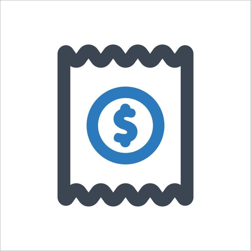 Payment Receipt icon - vector illustration . Bill, Invoice, Payment, Checkout, Receipt, Money, Paid, line, outline, icons .