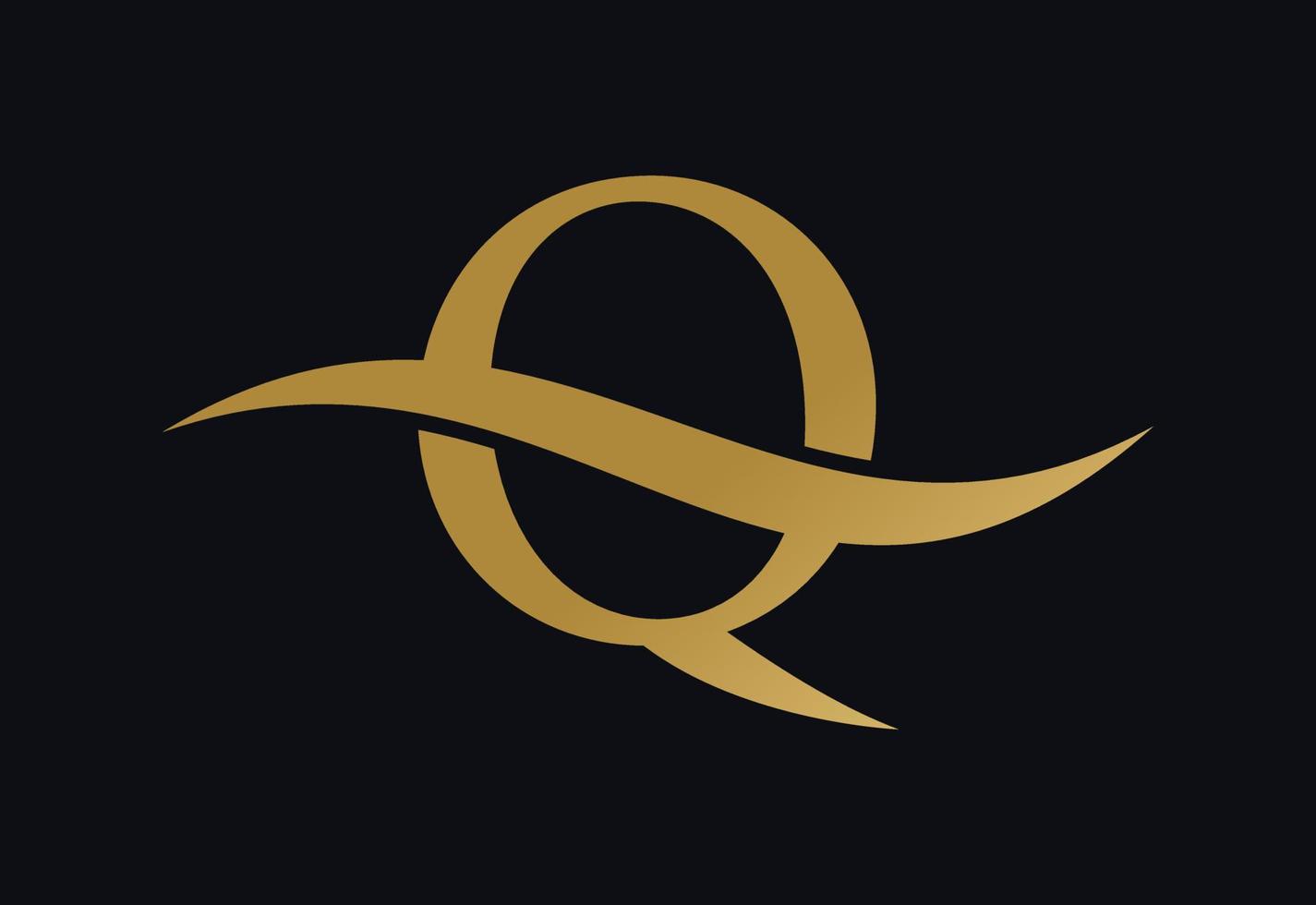 plantilla de diseño de logotipo de letra q, ilustración vectorial vector