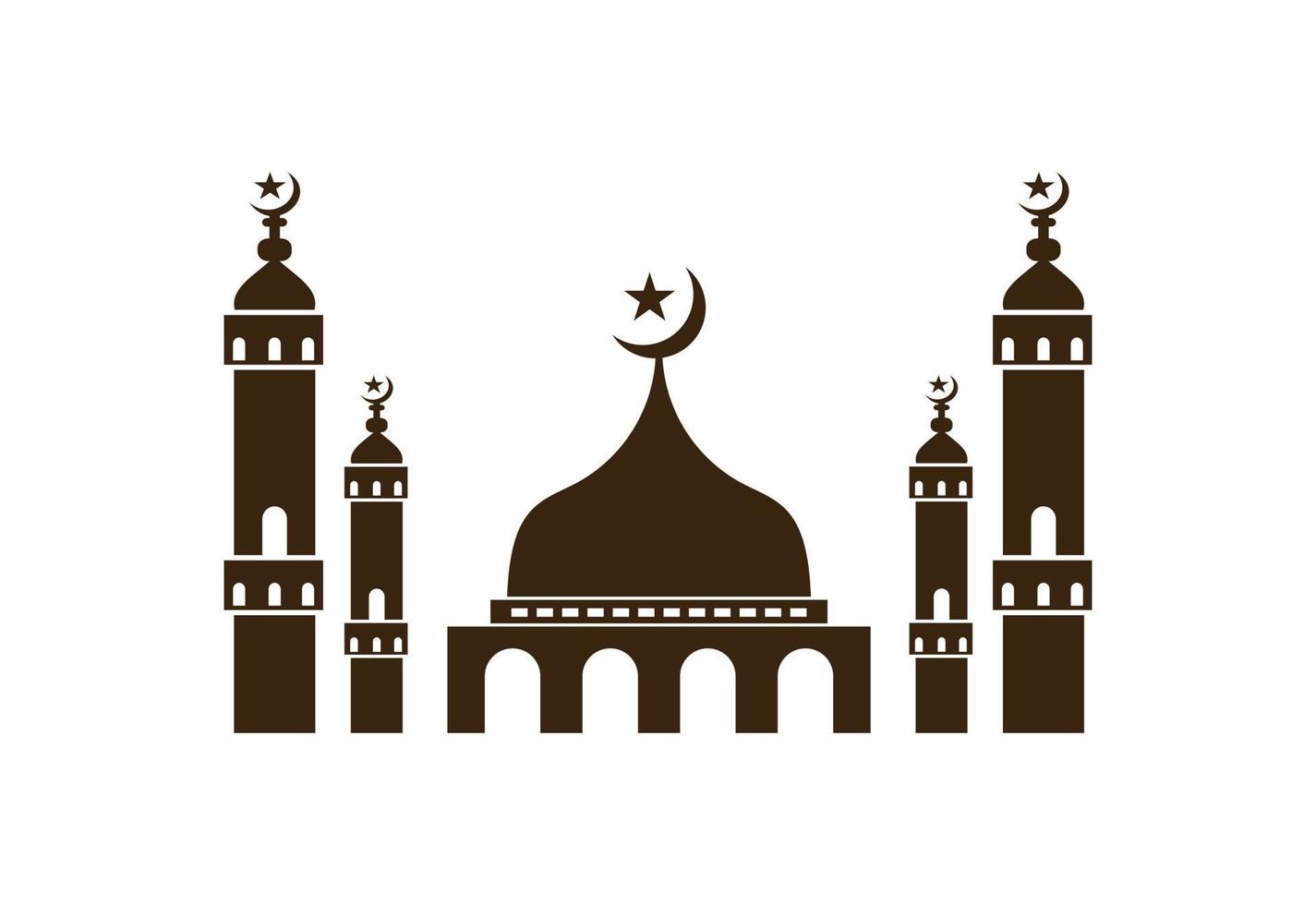 Mosque logo design, Islamic logo template, Vector illustration