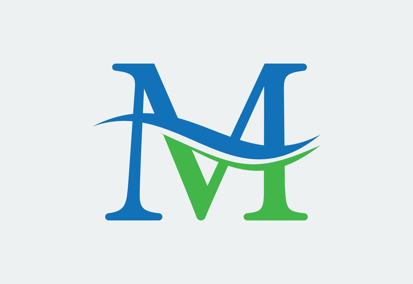 Letter M logo design template, Vector illustration