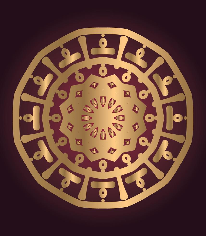 luxury ornamental mandala design background vector