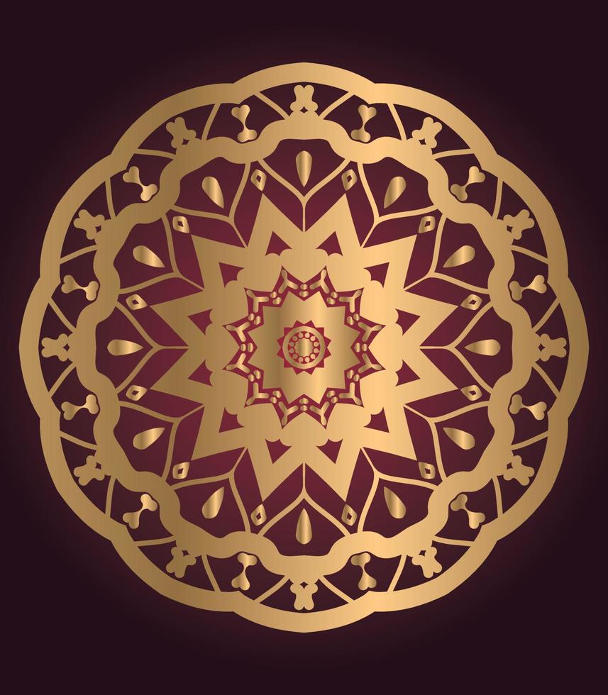 luxury ornamental mandala design background vector