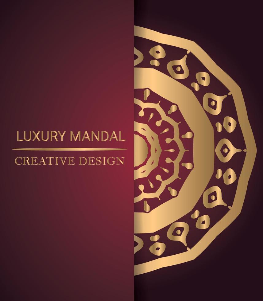 luxury ornamental mandala design background vector