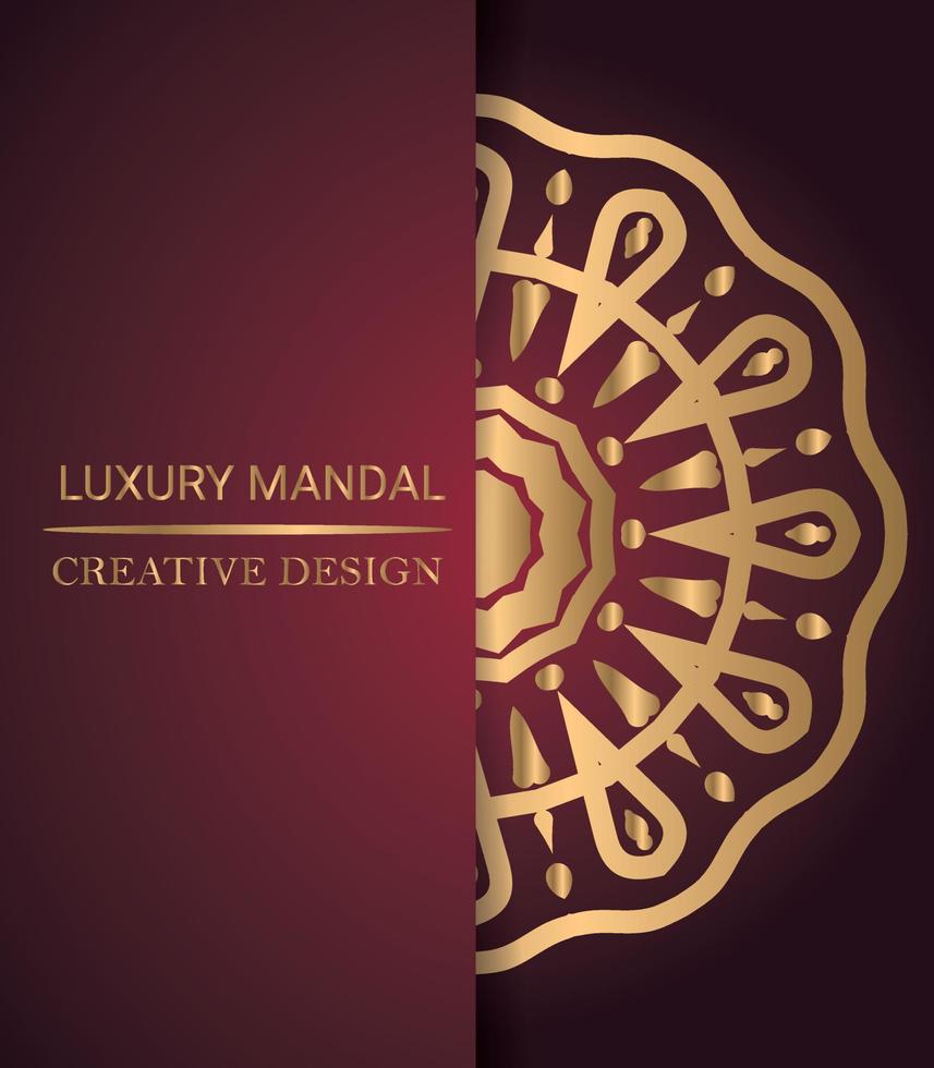 Fondo de diseño de mandala ornamental de lujo vector