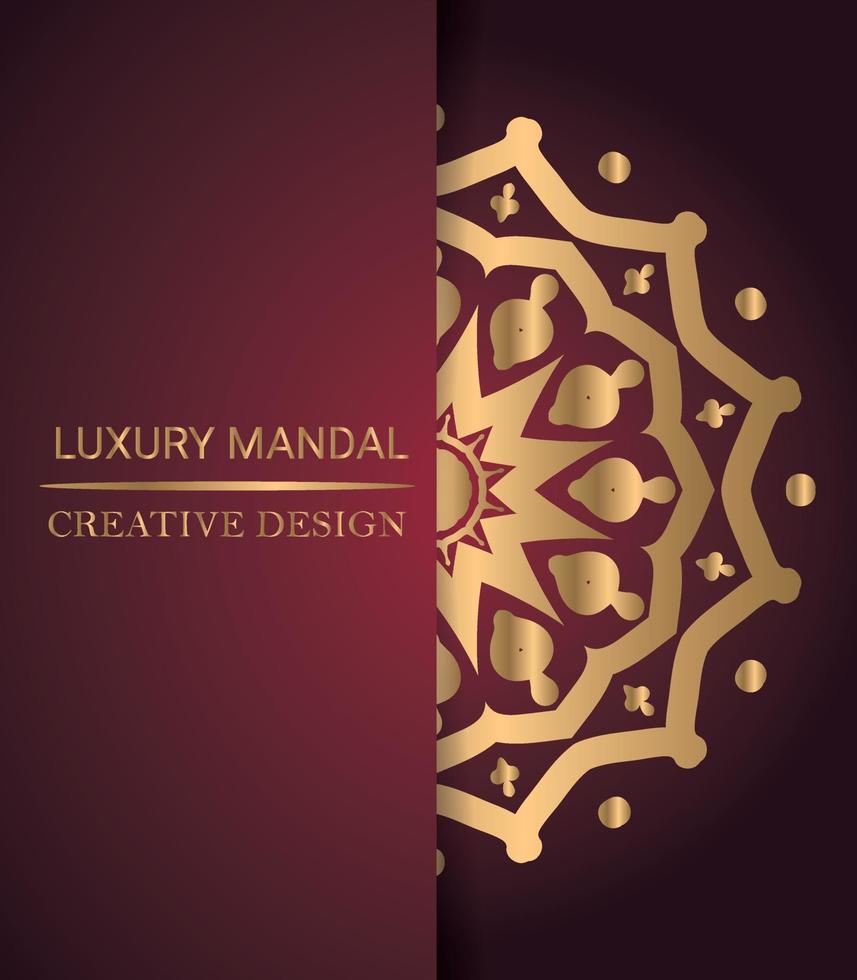 Fondo de diseño de mandala ornamental de lujo vector