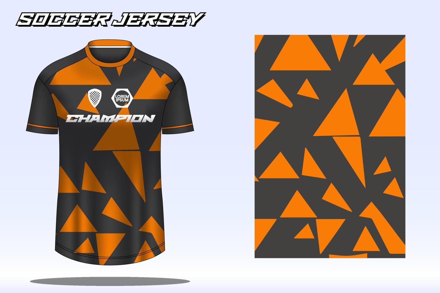 maqueta de diseño de camiseta deportiva de camiseta de fútbol para club de fútbol vector