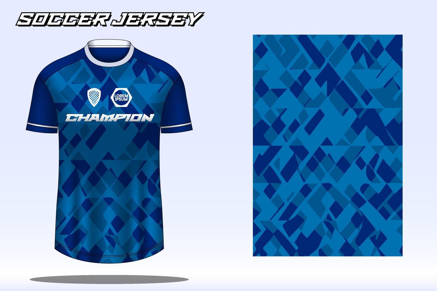 maqueta de diseño de camiseta deportiva de camiseta de fútbol para club de fútbol vector