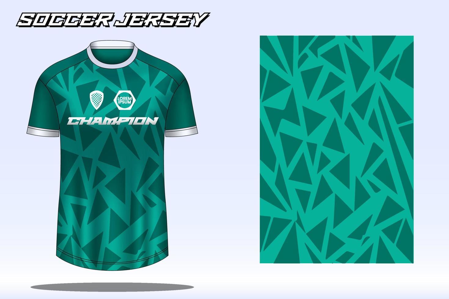 maqueta de diseño de camiseta deportiva de camiseta de fútbol para club de fútbol vector