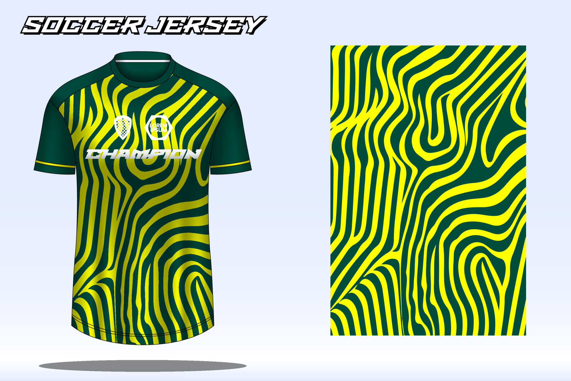 Soccer jersey sport tshirt design mockup for football club 17722347