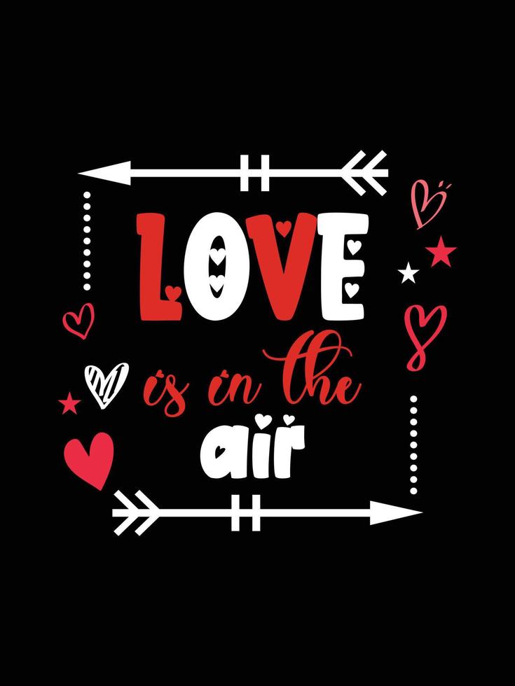 LOVE IS IN THE AIR art vector