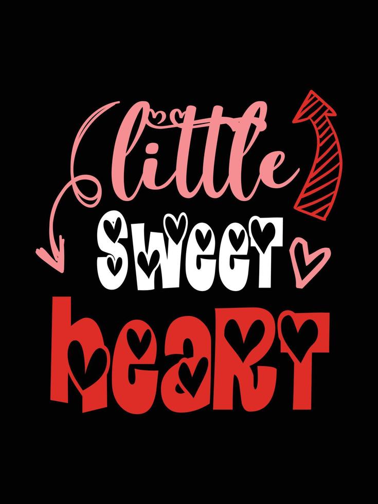 LITTLE SWEET HEART art vector