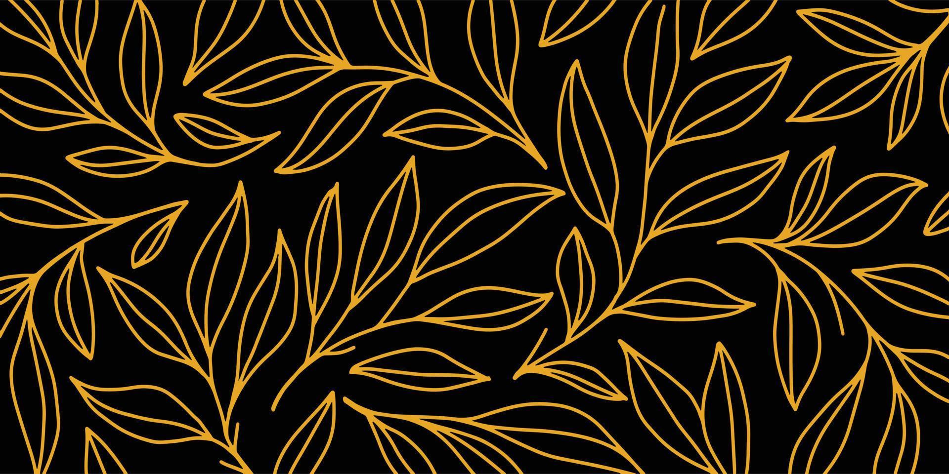 Abstract floral in art deco style design for background vector