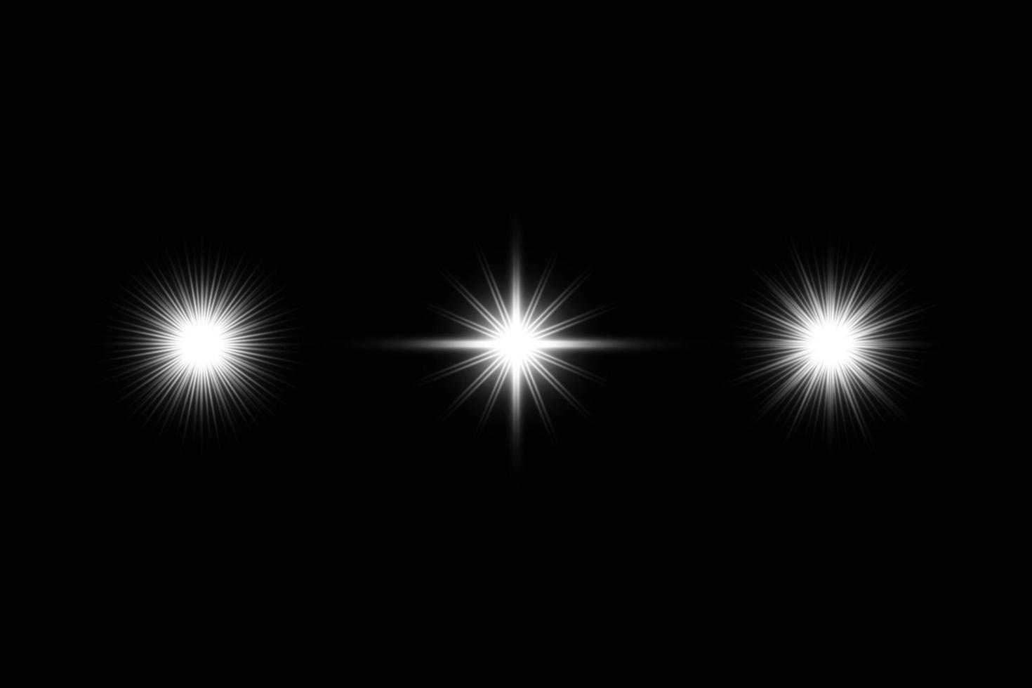 Lens Flares Pack Photoshop Realistic Light free vector