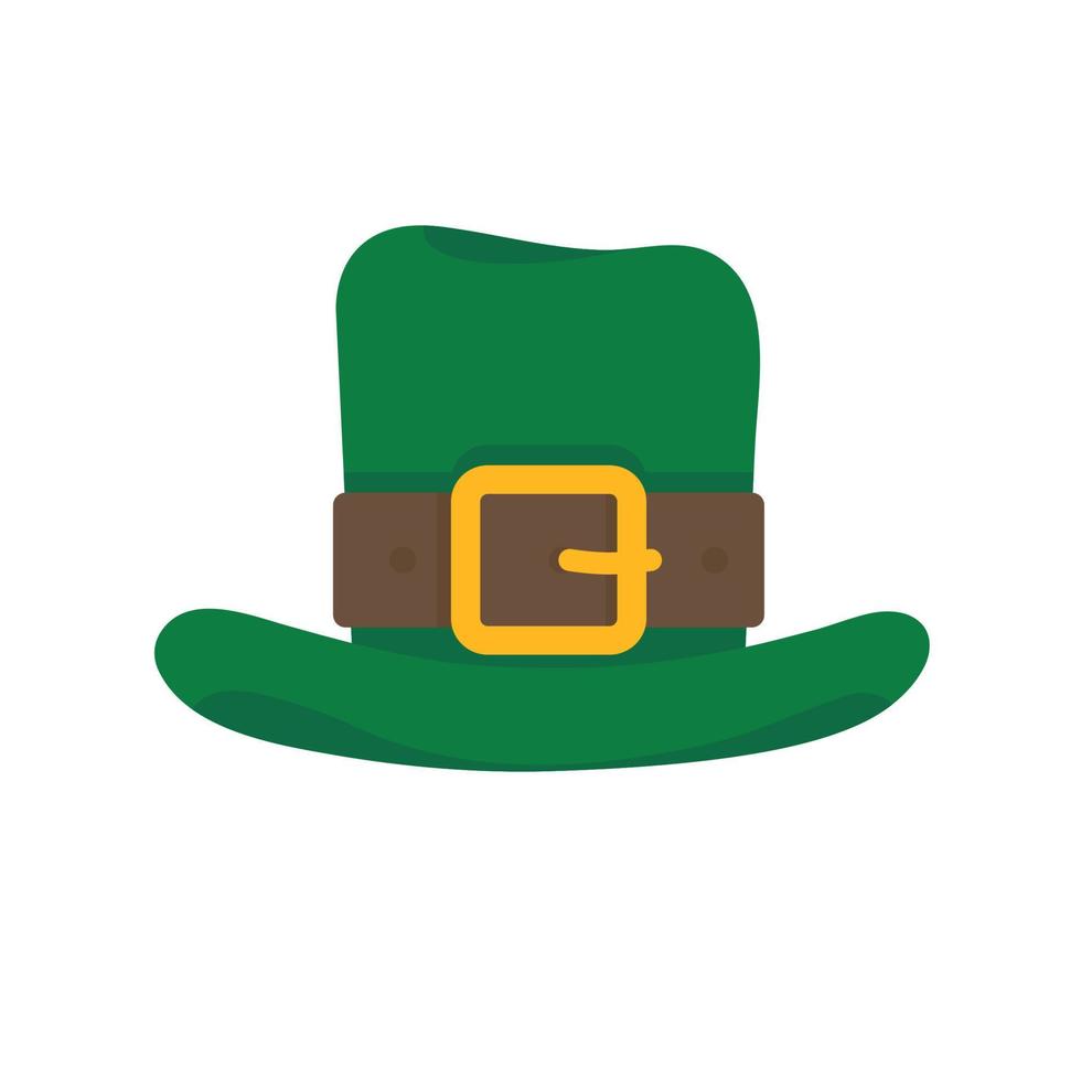 Leprechaun green top hat St. Patrick's Day celebration decorations. vector