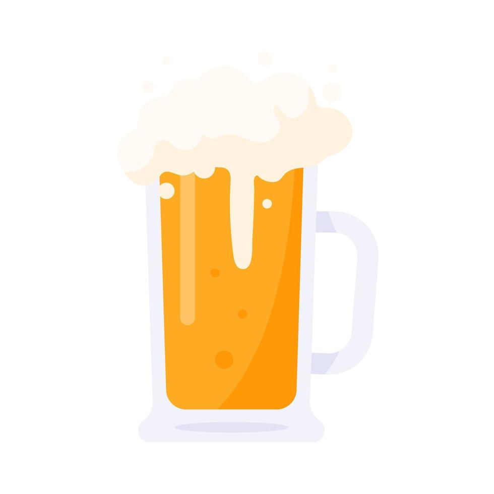 vasos de cerveza para beber para celebrar st. día de San Patricio. vector